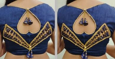 Latest Silk Saree Designer Blouse Designs Cutting and Stitching