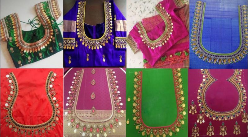 50 Simple aari work blouse designs – blouse designs