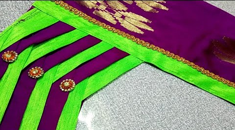 paithani saree blouse back neck design |cutting and stitching – Blouse designs