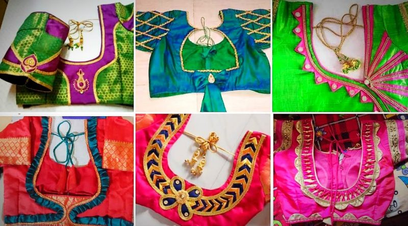 Silk saree blouse designs – Blouse designs