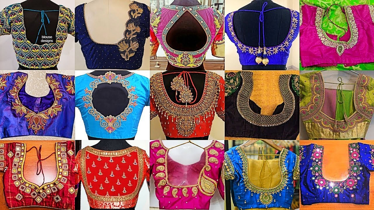 Latest Saree With Designer Blouse 