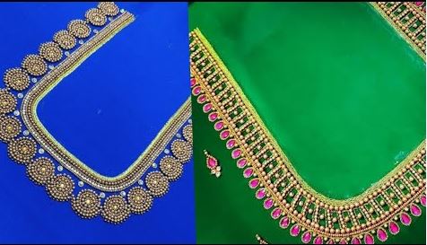 Bridal Designer Heavy Blouse Designs | Bridal Blouses for Silk Sarees