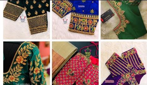 Simple aari work blouse designs collections