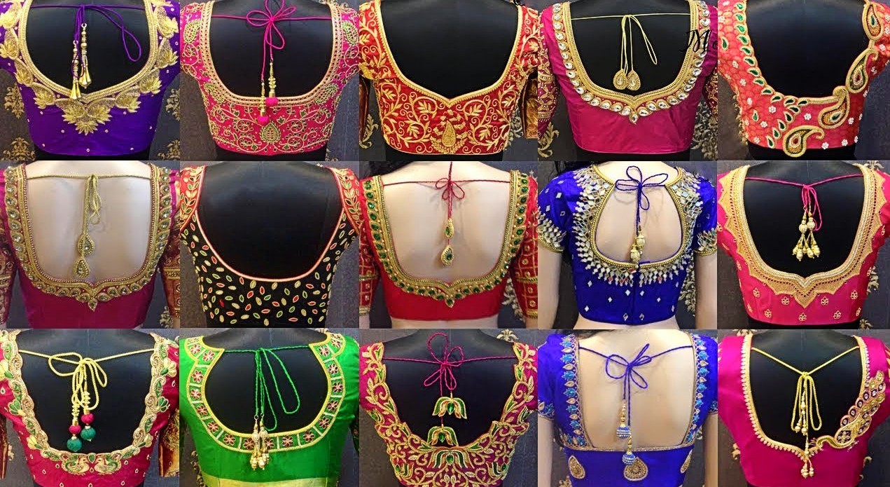 wedding blouse back design