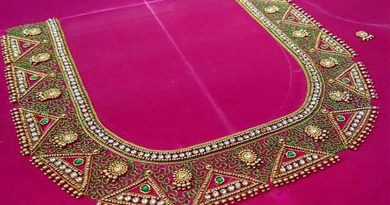 Latest  Embroidery Work Blouse Designs For Silk Saree | Maggam Work