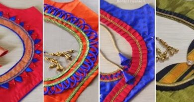 Top 10 Easy Patch Work Blouse Neck Designs  – Blouse Designs