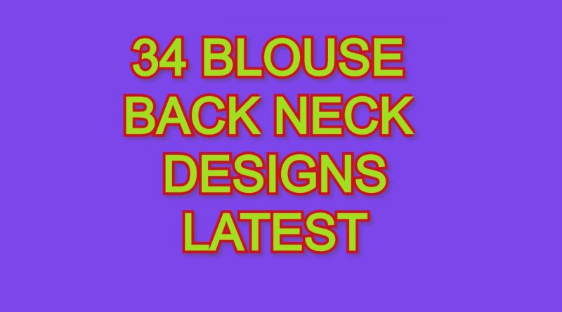 Blouse Back Neck Designs Latest