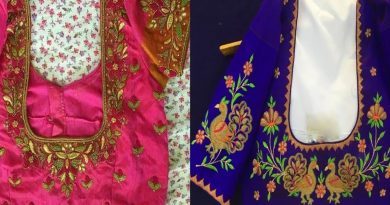 Beautiful Thread Embroidery Work Blouse Designs For Silk Saree | Blouse Designs