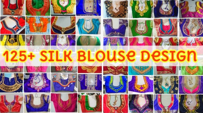 125+ Silk Blouse Back Neck Designs |  Silk Blouse Design  – Blouse Designs