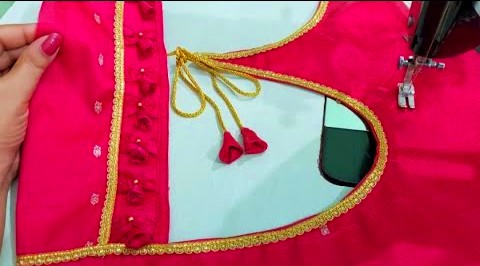 Beautiful Blouse Back Neck Design cutting and stiching / Paithani blouse design – Blouse Designs