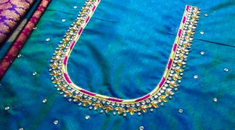 Simple Embroidery Work Blouse Back Neck Designs For Silk Saree |Simple Maggam Work – Blouse Designs
