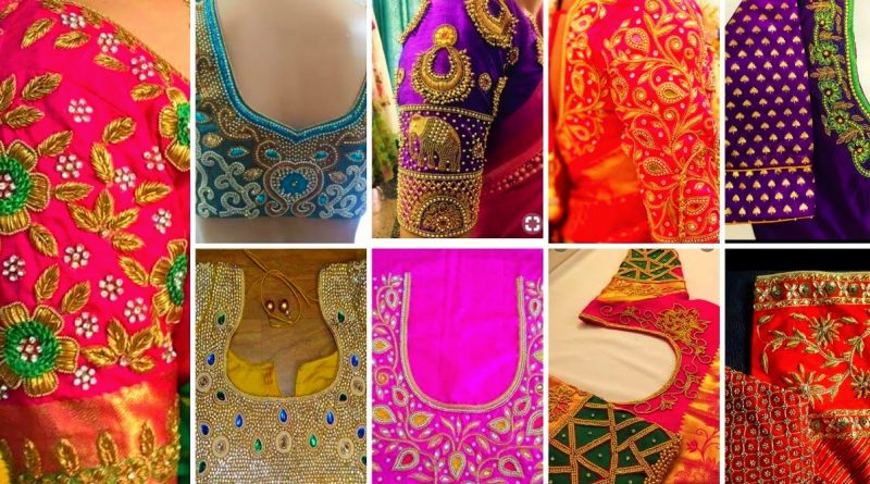 Aari work blouse designs latest – Blouse Designs