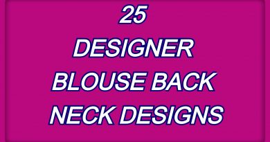 Trendy New Blouse Back Neck Designs / Back Neck Blouse Designs – Blouse Designs