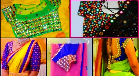 Latest mirror work Blouses | New Mirror work Blouse Models  – Blouse Designs