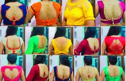 Very beautiful new latest back neck blouse designs  – Blouse Designs