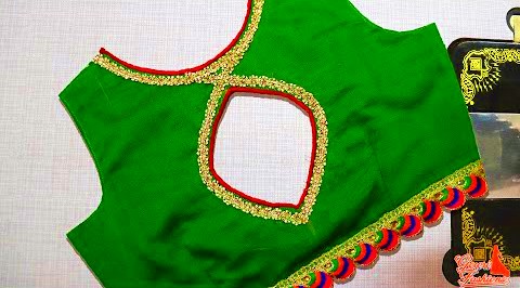 Easy Boat Neck Blouse Cutting And Stitching | Model Blouse Designs – Blouse Designs