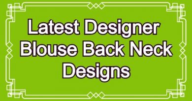 Special Designer Blouse Back Neck Designs – Blouse Designs