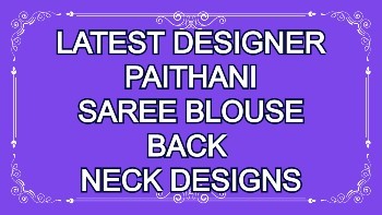 Latest Designer Paithani Saree Blouse Designs – Blouse Designs