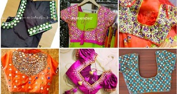 20 + Most Beautiful Mirror Work Blouse Designs – Blouse Designs