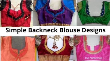 Best New Model Simple Blouse Back Neck Designs – Blouse Designs