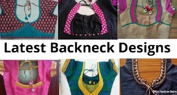 Back Neck Patch Work Trending  Blouse Designs – Blouse Designs