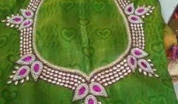 Kundan Maggam Work Hand Embroidery Blouse Designs – Blouse Designs
