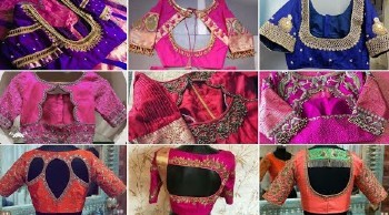 Party Wear Simple Embroidery Blouse Designs – Blouse Designs