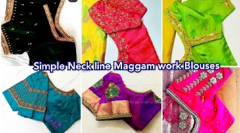 50+ Simple Aari Maggam Work Blouse Designs – Blouse Designs