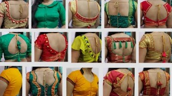 Simple and Easy Designer Beautiful Blouse Designs / Patch Work – Blouse Designs