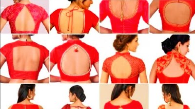 Red Color Simple Patch Work Blouse Designs –  Blouse Designs