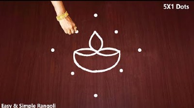 Simple Dots Kolam Muggulu – Rangoli Designs