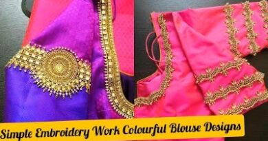 Simple Embroidery Work Blouse Designs – Blouse Designs