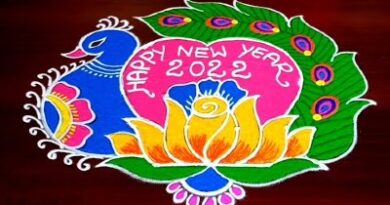 2022 New Year Special Kolam Rangoli Designs New Year Peacock Rangoli  – Rangoli Designs