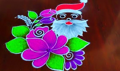 Christmas Special Santa Clause Rangoli Designs – Rangoli Designs
