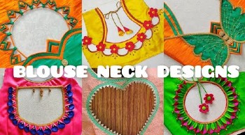 Latest Blouse Back Neck Designs / Patch Work Blouse Designs – Blouse Designs
