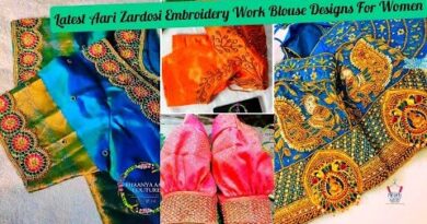 Latest Zardosi Embroidery Work Blouse Designs – Maggam Work