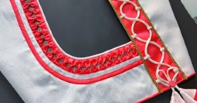 New Model Pattu Saree Blouse Cutting and Stitching – Blouse Designs
