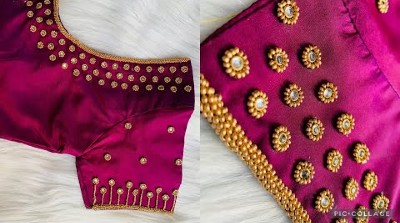 New Very Easy  and Attractive Bridal Embroidery Work Blouse Design