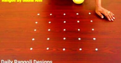 Beautiful Easy 5 – 5 Dots Rangoli Designs Easy Muggulu
