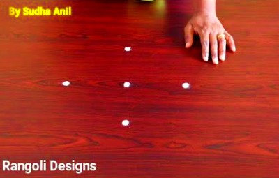 Daily Art Rangoli Designs New Simple 3 – 1 Dots Rangoli Designs