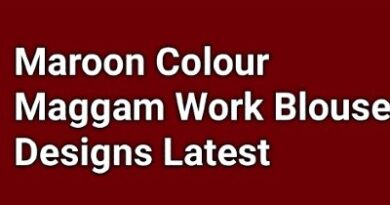 Maroon Colour New Model Maggam Work Blouse Designs