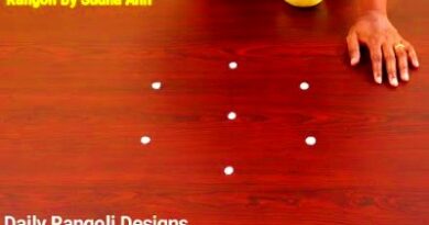 Simple 3 – 2 Dots Rangoli Kolam Designs