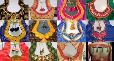 Easy Designer New Silk Saree Patch Work Blouse Designs