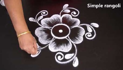 Easy Simple Flower New Kolam Rangoli Designs
