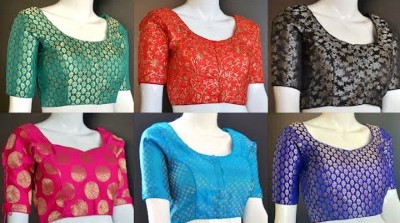 Latest New Model Brocade Silk Saree Blouse Designs
