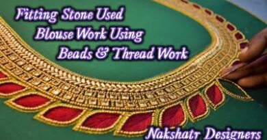 New Beads and Thread Work Maggam Work Blouse Design