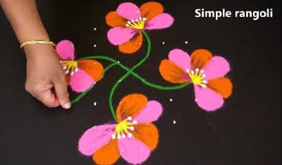 New Daily Flower Rangoli Designs