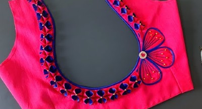 New Latest Designer Patch Work Blouse Cutting and Stitching
