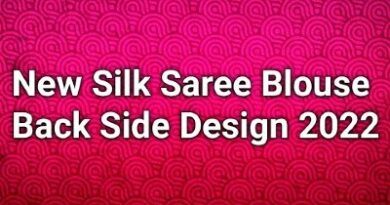 New Model Silk Saree Back Neck Blouse Designs