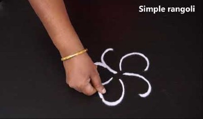 New Simple and Easy Flower Rangoli Designs